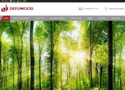 PiZhou DeFu Wood CO., LTD Website opened